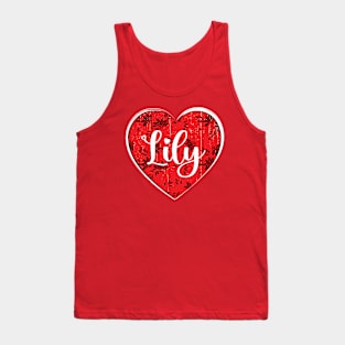 I Love Lliy First Name I Heart Lily Tank Top